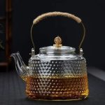 Théière en verre chinoise 1.4L pour infuser le thé