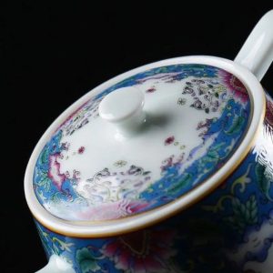 Théière chinoise en porcelaine décorative 210ML
