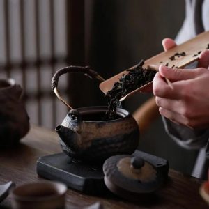 Théière en céramique rétro, design chinois, 230ML