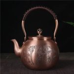 Théière Chinoise en Cuivre Ronde 1.5L
