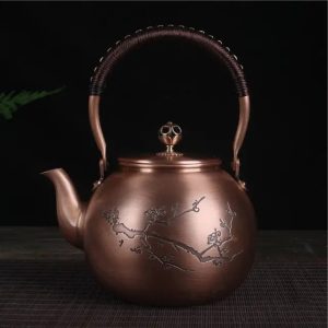 Théière Chinoise Ronde en Cuivre 1.5L