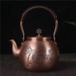 Théière Chinoise Ronde en Cuivre 1.5L
