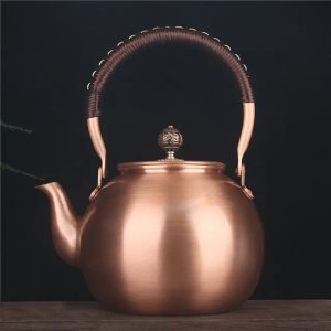 Théière Chinoise Ronde en Cuivre 1.5L