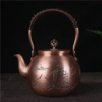 Théière Chinoise Ronde en Cuivre 1.5L