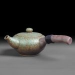 Théière Chinoise Kyusu Vintage en Grès Céramique 210ML