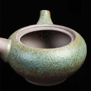 Théière en céramique grès, design vintage, capacité 210ML