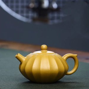 Théière Yixing authentique en argile jaune 230ML