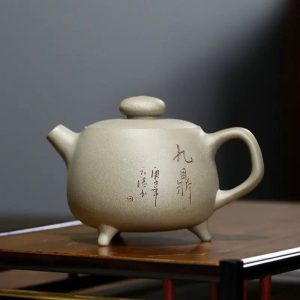 Théière Yixing verte claire en argile 200ML