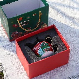 Théière 420ml avec motif de village enchanteur