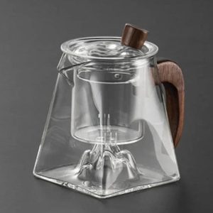 Théière design, verre, 400ml, style nordique