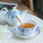 Théière anglaise 350ml en porcelaine décorative