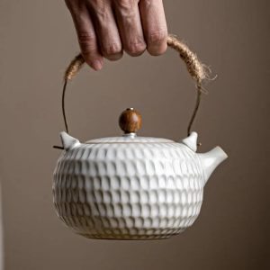 Théière en Céramique Blanche 400ml