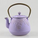 Théière en Fonte Japonaise avec Fleurs 1L