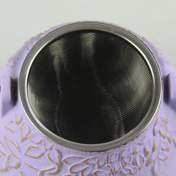 Théière traditionnelle japonaise avec motif de fleurs