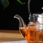 Théière en verre 800ml, design simple et fonctionnel
