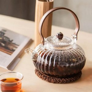 Théière en verre 900ML, idéale pour infuser le thé