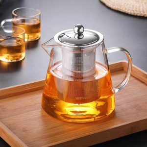 Théière en verre avec infuseur 450ML - 1.3L