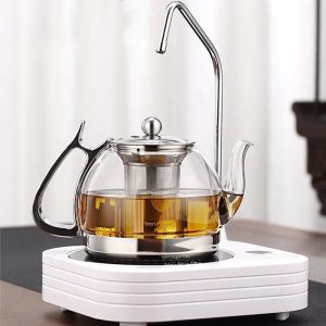Théière en verre avec infuseur acier 850ML - 1L