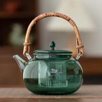 Théière en Verre Coloré Ronde 1L