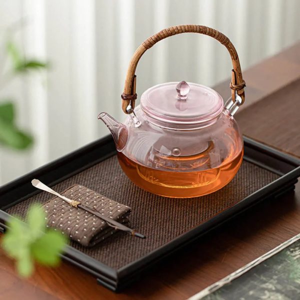 Théière moderne en verre, 1 litre de capacité