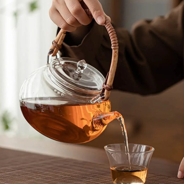 Théière en verre, idéale pour le thé