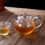 Théière vintage en verre pour infusion