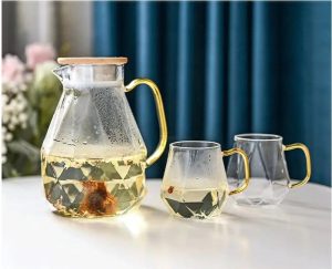 Théière design 1.5L, parfaite pour infusion élégante