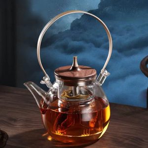 Théière en verre design poire 1L
