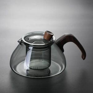 Théière en verre design minimaliste 600ML
