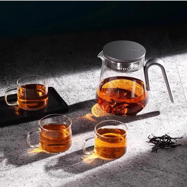 Théière en verre élégante pour infusion
