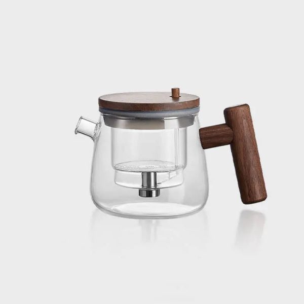 Infuseur à bouton pour théière en verre 400ml
