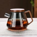 Théière en verre élégante et durable pour infusion
