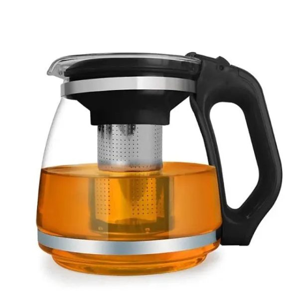 Théière 1.5L en verre pour infusions