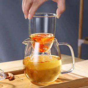 Théière en verre, accessoire parfait pour amateurs de thé