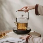 Théière en verre élégante 1L pour infuser vos thés