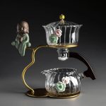 Accessoire de thé : théière en verre élégante