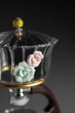 Théière en verre, style Bouddha, 300ML de contenance