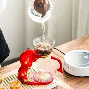 Accessoire élégant pour infusion de thé en verre