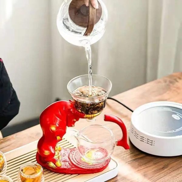 Accessoire élégant pour infusion de thé en verre