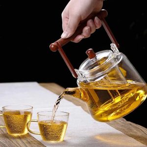 Théière en verre 1L, idéale pour le thé