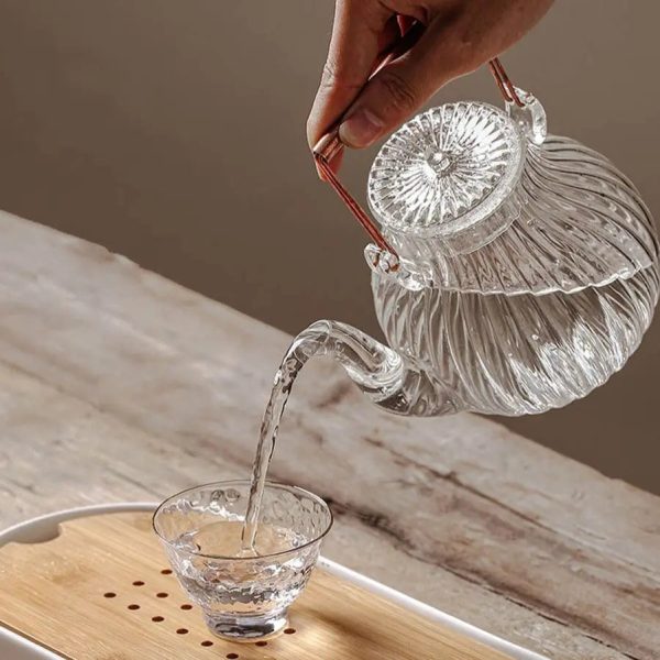 Théière en verre japonaise élégante de 650ML