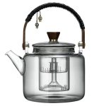 Théière avec design rétro pour infuser le thé
