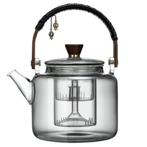 Théière avec design rétro pour infuser le thé