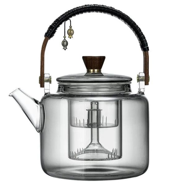 Théière avec design rétro pour infuser le thé