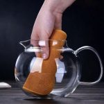 Théière en Verre 1.3L, parfaite pour infuser vos thés préférés
