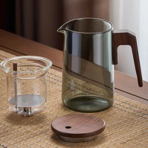 Théière scandinave en verre 750ml élégante