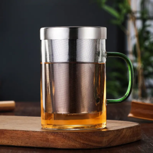Théière en verre style mug 500ml