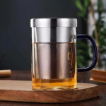 Théière en verre élégante pour infusion