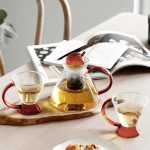 Théière en Verre de 400ML au design triangulaire