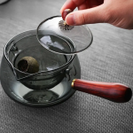 Théière chinoise élégante en verre 600ml